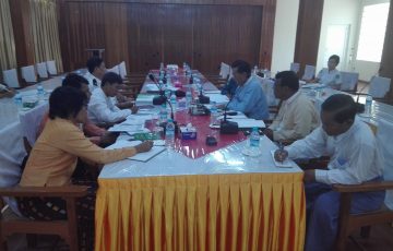 မော်လမြိုင်မြို့၊ ကမ်းနားလမ်းအဆင့်(၆)စီမံကိန်း လုပ်ငန်းညှိနှိုင်းအစည်းအဝေး ကျင်းပခြင်း