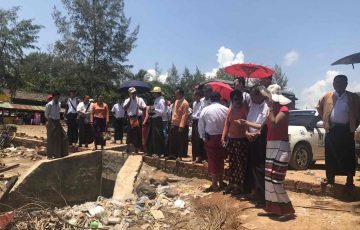 မွန်ပြည်နယ်လွှတ်တော်သဘာဝပတ်ဝန်းကျင်ကော်မတီ၏ ကွင်းဆင်းစစ်ဆေးဆောင်ရွက်ခြင်း