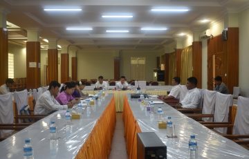 မွန်ပြည်နယ်လွှတ်တော် ပြည်သူ့ငွေစာရင်းစိစစ်ရေး၊ ဘဏ္ဍာရေး၊ စီမံကိန်းနှင့်စီးပွားရေးဆိုင်ရာကိစ္စရပ်များ လေ့လာသုံးသပ်ရေးကော်မတီ အစည်းအဝေးကျင်းပပြုလုပ်ခြင်း